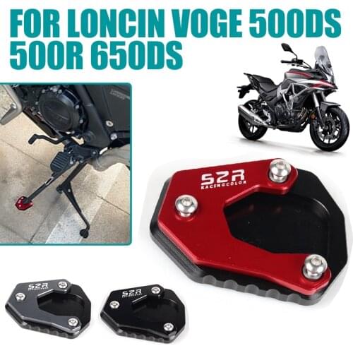 For Loncin VOGE 500 R 650 DS 500DS 500R 650DS Motorcycle Kickstand Sidestand Side Stand Extension Enlarger Pad Foot Shelf Plate