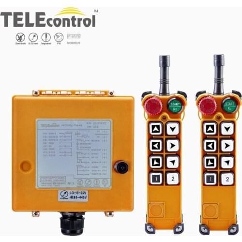 Industrial Wireless Remote Control F26-A1F26-A2 F26-A3 Hoist Crane Lift Switch 8 Single Double Buttons 2T 1R for Truck Hoist