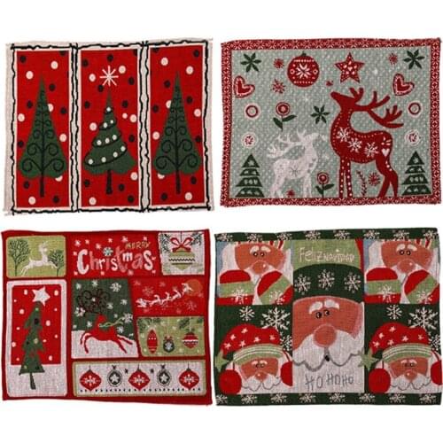 Christmas Placemats Christmas Decorations Table Mats Party Home Accessorise Kitchen Decorative Rectangle Table Mats