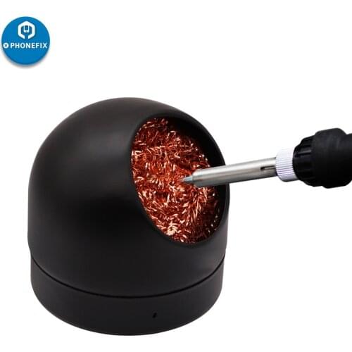 Steel Ball Mesh Filter With Stand Set Metal Wire Welding Desoldering Soldering Solder Iron Tip Dross Cleaner Cleaning Tin Remove
