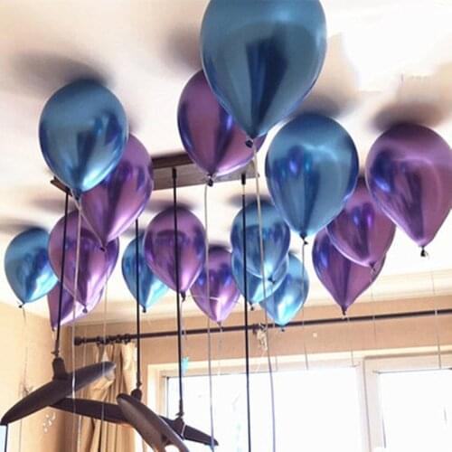 20pcs NEW Metallic Chrome Latex Balloons Thick Pearly Metal Chrome Alloy Colors Photograph Wedding Party Decoration Balloons