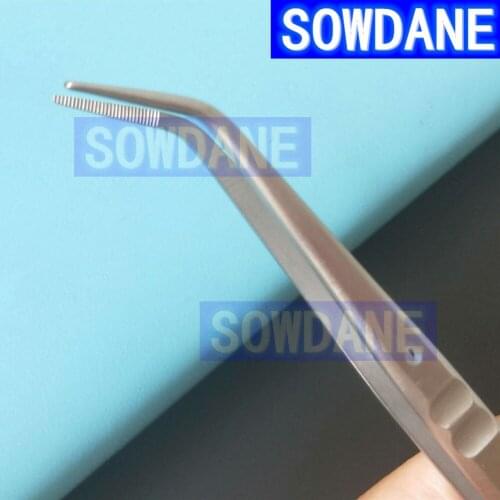 Dental College Tweezer Cotton Dressing Forcep Dental Oral Examination Tool Serrated Tip Dental Lab Instrument Tool