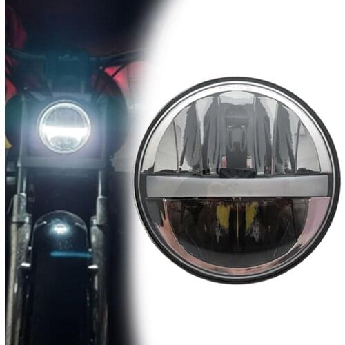 5.75 Inch LED Round Motorcycle Headlight Specification: size:5.75 inch lens Material:PC Housing Material :Aluminum High Beam led
