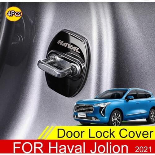 Car Door Lock Protective Cover For Haval Jolion 2021 Interior Trim Accessories Emblems Case Stainless Steel