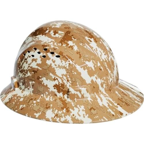 Full Brim Safety Helmet Sunshade Hard Hat Summer Lightweight Breathable Vents Work Cap Construction Railway Metallurgy Mine