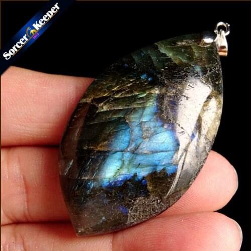 Women & Men Fashion Jewelry Pendants Necklaces With Chain Wholesale Labradorite Moonstone Quartz Stone Colares Femininos AA615