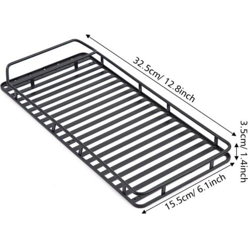 1/10 Roof Rack & Round 6LED Lights Kits for Traxxas 4 RC Crawler Accessory