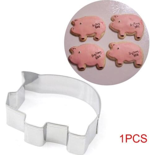 1 Pcs Stainless Steel Pig Shape Biscuit Pastry Cookie Cutter Cake Decor Baking Mold Tools Kitchen Accessories Re