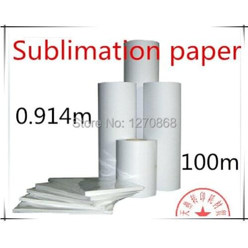 36" 100gsm heat tranfer fast dry large format sublimation paper roll