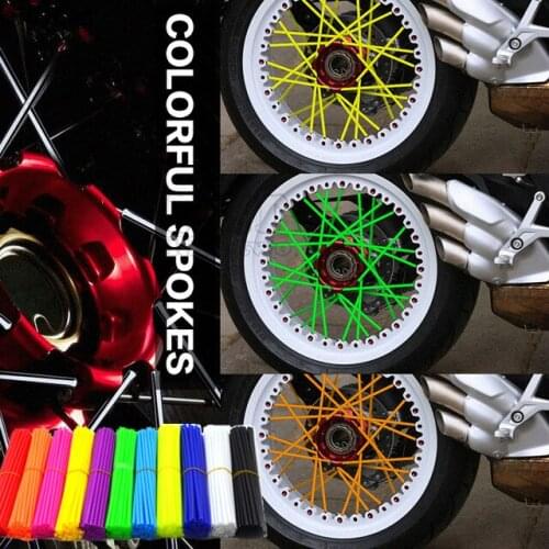 72Pcs wheel spoke spoke skins Cover Wheel Rim Spoke Wraps For YAMAHA YZ125 YZ250 YZ426F YZ450F YZ250F YZ 125 250 426F 450F MT-09