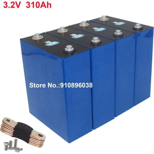 8PCS/LOT LiFePO4 3.2V 310Ah Large Capacity With QR Code For 24V 5KW Solar Energy Storage System