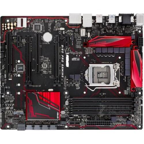Used ASUS B150 PRO GAMING original motherboard for intel LGA 1151 DDR4 I3 I5 I7 USB2.0 USB3.0 USB3.1 mainboard