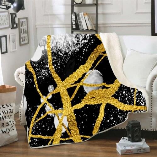 Colored Quicksand 3D Printed Plush Fleece Blanket Adult Home Office Washable Casual Kids Horror Sherpa Blanket 02