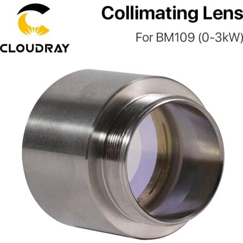 Cloudray 2Pcs BM109 1.5KW Collimating & Focusing Lens D28 F100 F125mm with Lens Holder for Raytools Laser Cutting Head BM109