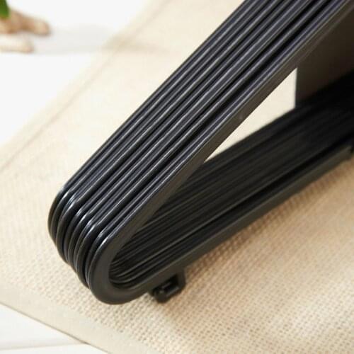 K5DC 20pcs Clothes Coat Hangers Plastic Adult Antiskid Multi-Functional Hooks For Closet Cloakroom Organizer