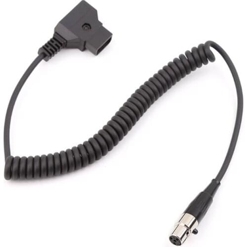 Monitor Power Line D-Tap To Mini XLR 4-pin Plug For ARRI Cameras Monitors 12V