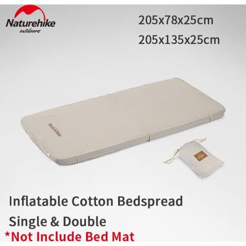 Naturehike 1-2 Person Sleeping Mat Bedspread Ultralight Cotton Breathable Mattress Cover Bedroom Rest Outdoor Travel Air Cushion