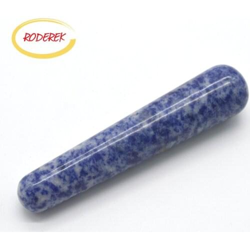 Natural Jade Massager Blue Spot Jade Stone Massage Wand Healthcare Stone Massager For Muscles