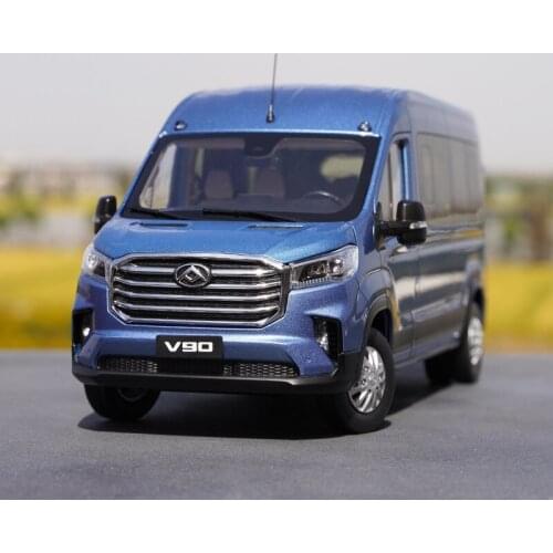 1/18 Metal alloy die-casting simulation car model SAIC MAXUS V90 van adult collection Toys for children Family display
