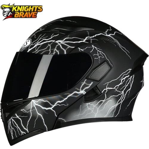 Motorcycle Helmet Flip Up Casco Moto Men Modular Dual Lens Moto Motocross Helmet Full Face Motobiker Helmets Capacete Casque DOT