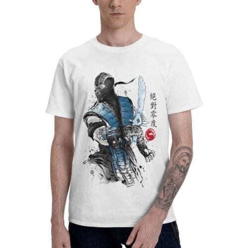 Funny Gamer Mortal Kombat T Shirts Men Short Sleeve 100% Cotton T-shirt Sub Zero Scorpion Tee Tops Fashion Tshirts Gift