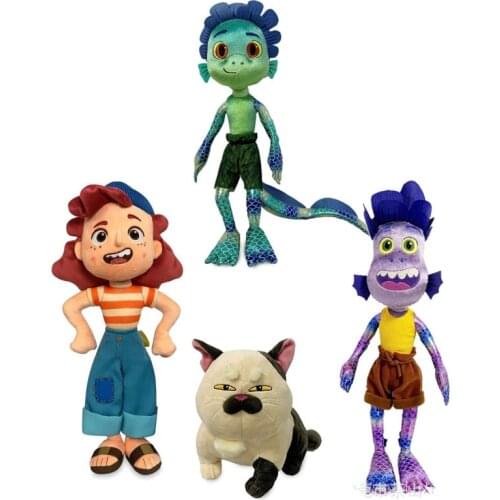 Luca Alberto Sea Monster Plush Toy Cute Cartoon Purple Girl Giulia Father Cat Soft Stuffed Toy Birthday Gift For Kids