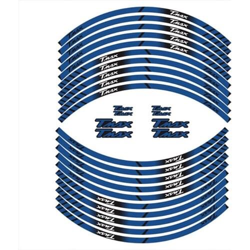 For YAMAHA TMAX tmax Logo Motorcycle Front And Rear Wheel Edge Outer Edge Moto Sticker Waterproof Rim Stripe Tape Decal Stickers