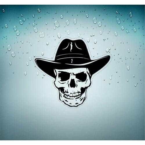 Pegatina Autoadhesiva Coche Tuning Moto Calavera Motero Motocicleta Craneo R3 Stickers for Cars, Motos, Laptops, Industry