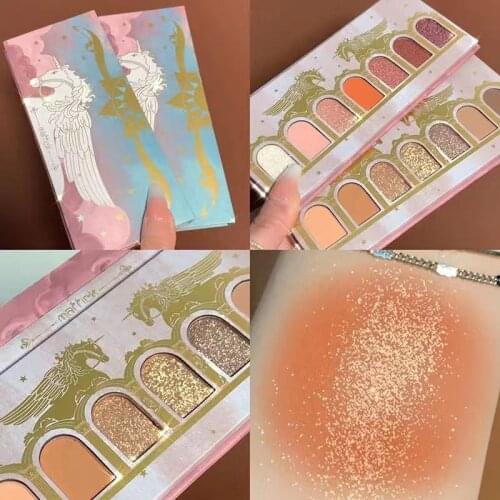 7 Color Shimmer Matte Glitter Eye Shadow Palette Metallic Shiny Diamond Eyeshadow Pallete Pigmented Maleup Palette Cosmetic
