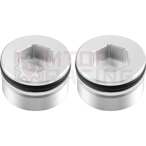 Front Fork Upper Screws Top Caps Fork Bolts For Kawasaki ZX1000 ZX-10 1988-1990 ZX900 GPZ900R 1990-2003 44029-1133