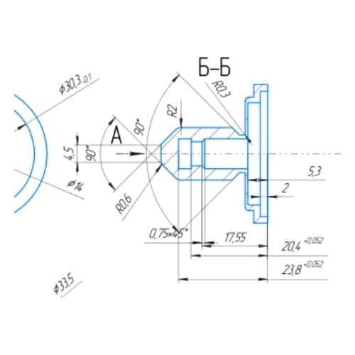 Gasket 37×6.5×28.5 PTFE PART Drawing