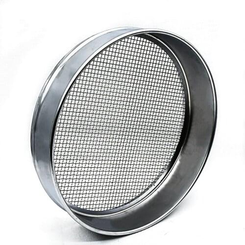 Wire Mesh Test Sieve Lab Sampling Inspection Pharmacopeia Standard Sieve SS 304 Filter Mesh Chroming Frame Diam. 30cm 2~5mm