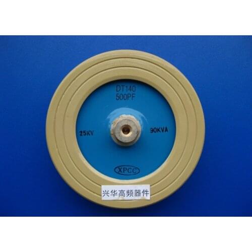 XPCC DT140 500PF 25KV 90KVA high frequency machine high frequency plate shape high voltage ceramic ceramic dielectric capacitor