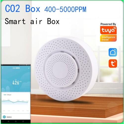 Tuya Wifi Smart CO2 Detector 400-5000PPM Professional Carbon Dioxide Sensor Smart life APP Remote Control Automation Modules