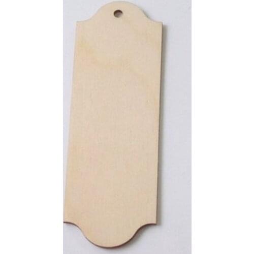 50pcs Laser Cut Unfinished Wood Bookmark for Decoupage