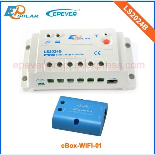 Solar battery charger 24v 20A LS2024B connected with wifi box to communication funciton 20AMp