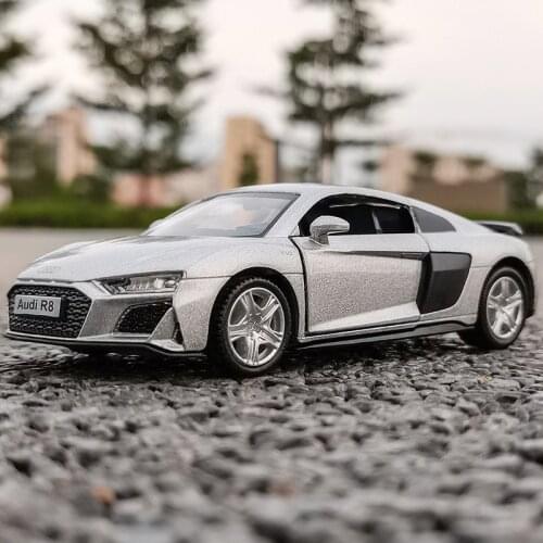 1:36 high simulation Audi R8 sports car alloy car model children toy car simulation boy car model collection ornaments