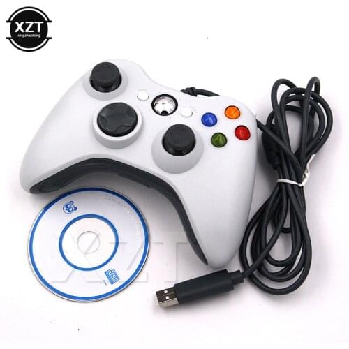 1pcs USB Wired Joypad Gamepad for PC Game Controller for Microsoft Game System Win7/10 Black White new
