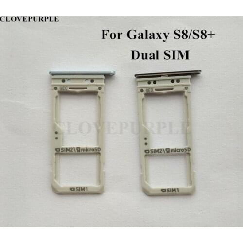 10PCS/Lot Dual SIM Card Slot SD Card Tray Holder Adapter For Samsung Galaxy S8 G950/S8 Plus G955