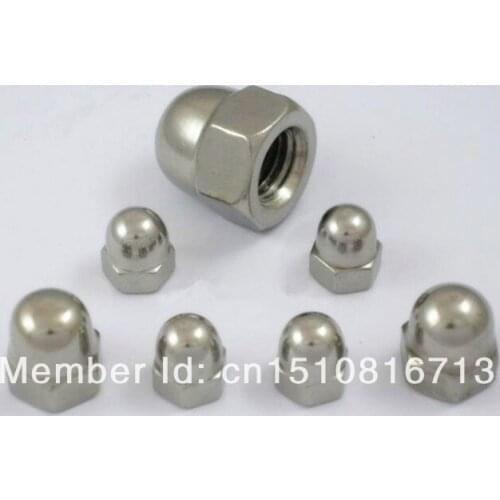 10pcs Metric M6 304 Stainless Steel Hex Head Dome Cap Protection Cover Nuts