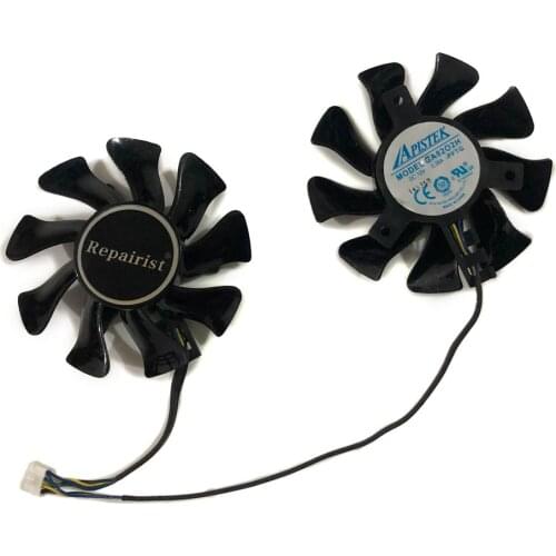 2pcs/set GA82O2H VGA GPU Cooler For kuroutoshikou GF-GTX970-E4GB GF-GTX1070-E8GB GF-GTX760-E2GHD GF-GTX960 Graphics Card Cooling