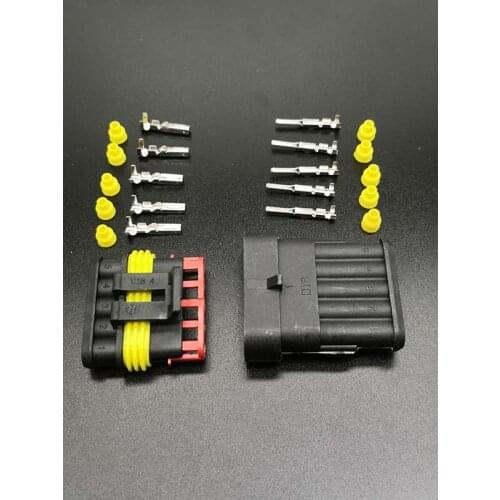 282107/282089 5 sets of pin 1.5 waterproof male and female car connector connector plug for car, motorcycle, skateboard