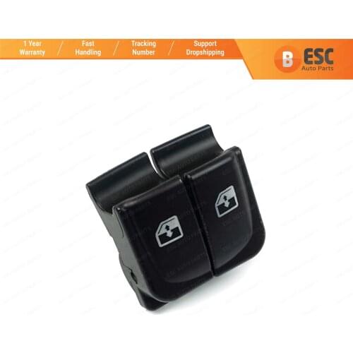 ESC EDP677 2 Pieces Power Window Switch Button Cover Cap Front Left Hand Driver Side for Hyundai I20 I30