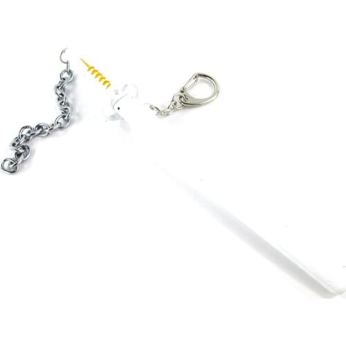 Bsarai Bleach Kurosaki ichigo Kuchiki Byakuya Ichimaru Gin Ulquiorra cifer 16cm/6.3in Cosplay sword Model Key Chain Ring
