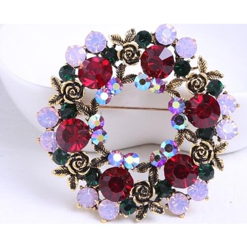 Beadsland Alloy Inlaid Rhinestone Brooch Design Fashionable High-end Clothing Accessories Pin Woman Gift MM-316