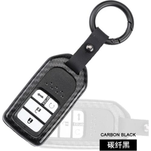 Alloy Car Remote Key Case Fob Cover Car Keychain For Honda Civic 2017 Accord Fit CRV CR-V XRV Crosstour HRV JAZZ key hoder