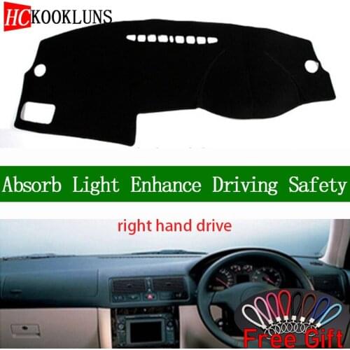 For Volkswagen Golf 4 2006 Right Hand Drive Dashboard Cover Car Stickers Sun Shade Dash Mat Carpet Interior Accessories