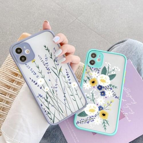 Candy Color Phone Case For Huawei Y9 Prime Y7 2019 P40 Lite P20 P30 Pro P 20 30 40 P30pro Luxuxy Flower shockproof Cover