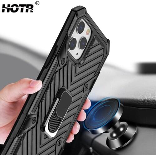 Metal Ring Stand Holder Case For iPhone 12 Mini 11 Pro Max XR XS X 6 6S 7 8 Plus SE 2020 Magnetic Bumper Soft Phone Back Cover
