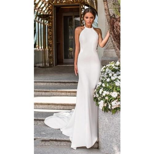 Elegant mermaid wedding dress Chapel Train Bridal Gowns Plus Size свадебное платье 2021